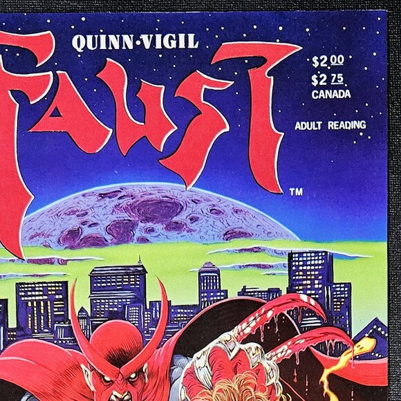Faust 9-Book Lot 1st Printings 🔑 issues (1988-1995) Tim Vigil Northstar/Rebel - Picture 11 of 13